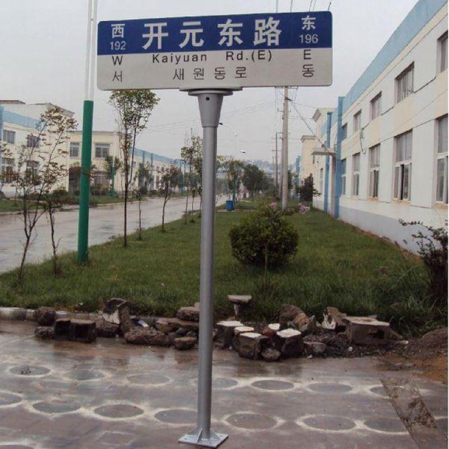 定制T型反光路名牌城市道路标志牌导向牌指路牌交通指示牌厂家