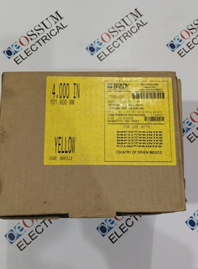 BRADYB30C-4000-581-YL标签纸卷颜色黄色4.000英寸101.600
