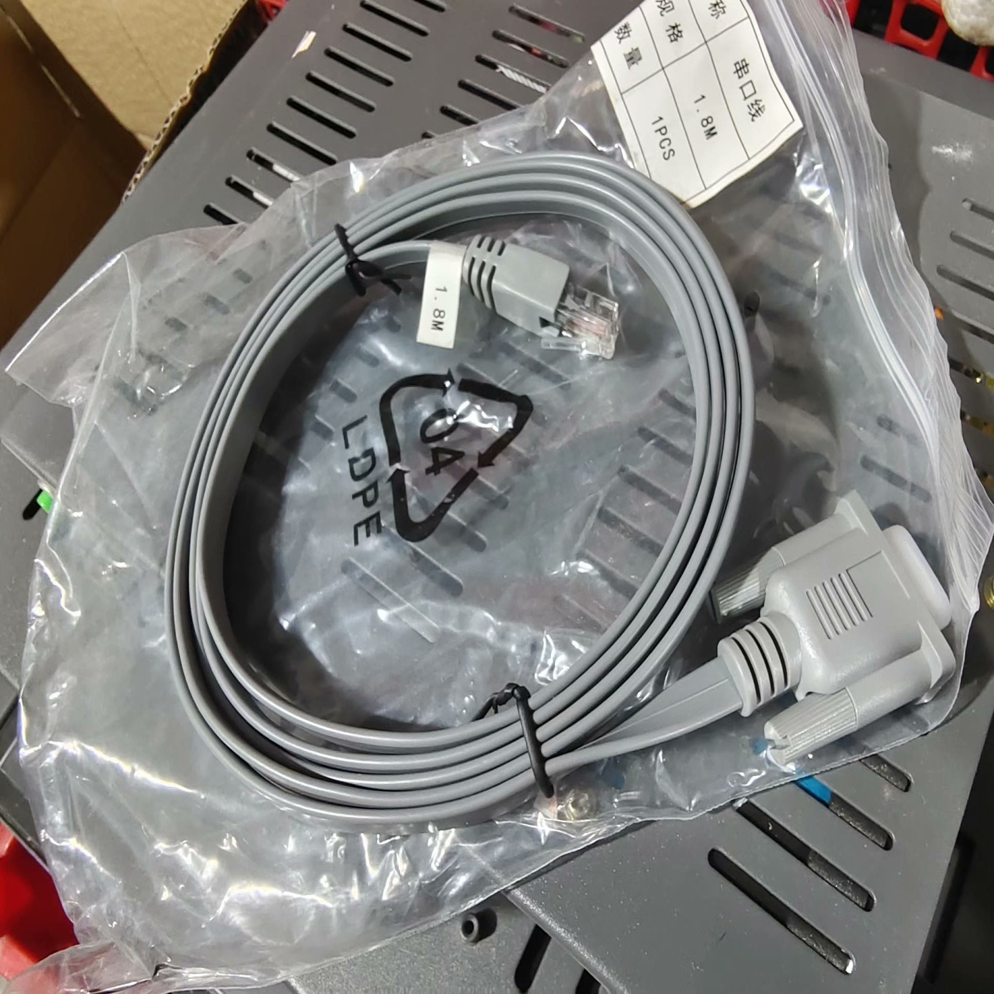 【请询价】全新 DB9 转 RJ45 串口线长度18米conso