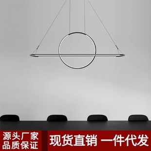 店饭厅餐桌吧台个性 北欧餐厅led吊灯简约现代家用大气创意服装 灯