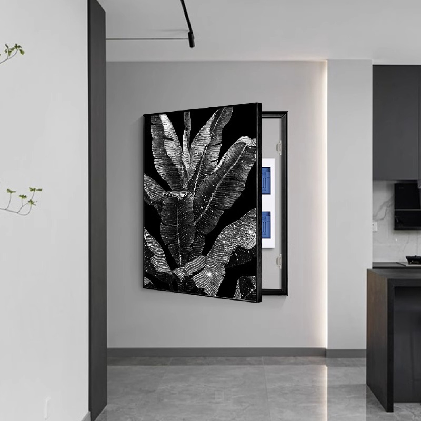 家大业大电表箱画装饰画大尺寸配电箱遮挡总开关盒遮丑挂画玄关画