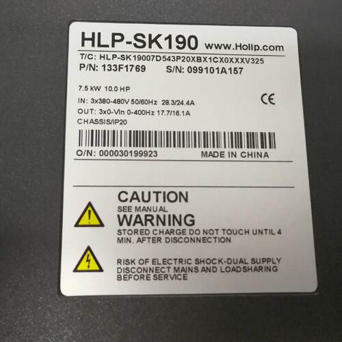 询》HLPSK1907D543P20变频器380V7.5KW原装拆机外观好有质保