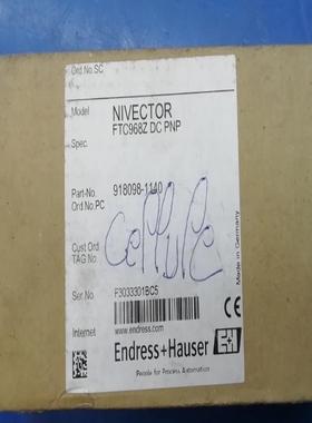 【请询价】E+H恩德斯豪斯 NIVECTOR FTC968Z DC P