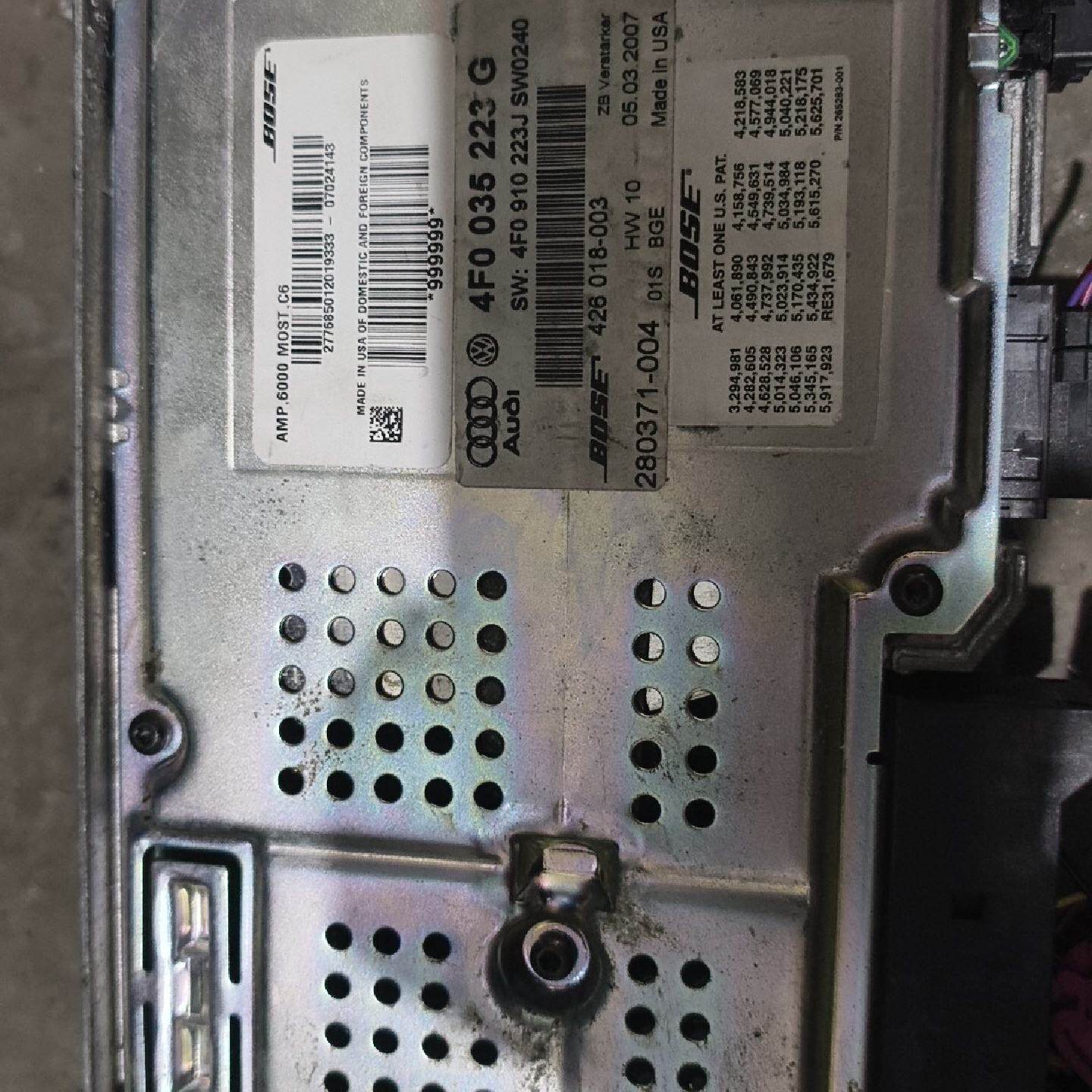 Audi/奥迪Q7功放 BOSE功放包好不包邮--议价商品