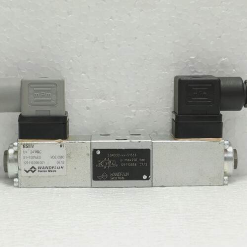 Wandfluh BS4D32XXS1533 Solenoid Valve 24VDC 100ED 250 Bar Sw