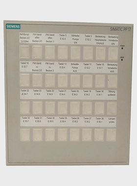 西门子Simatic按钮面板PP17-II6AV3688-3ED13-0AX0