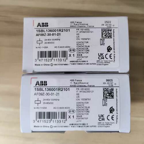 议价ABB接触器15BL136001R2101