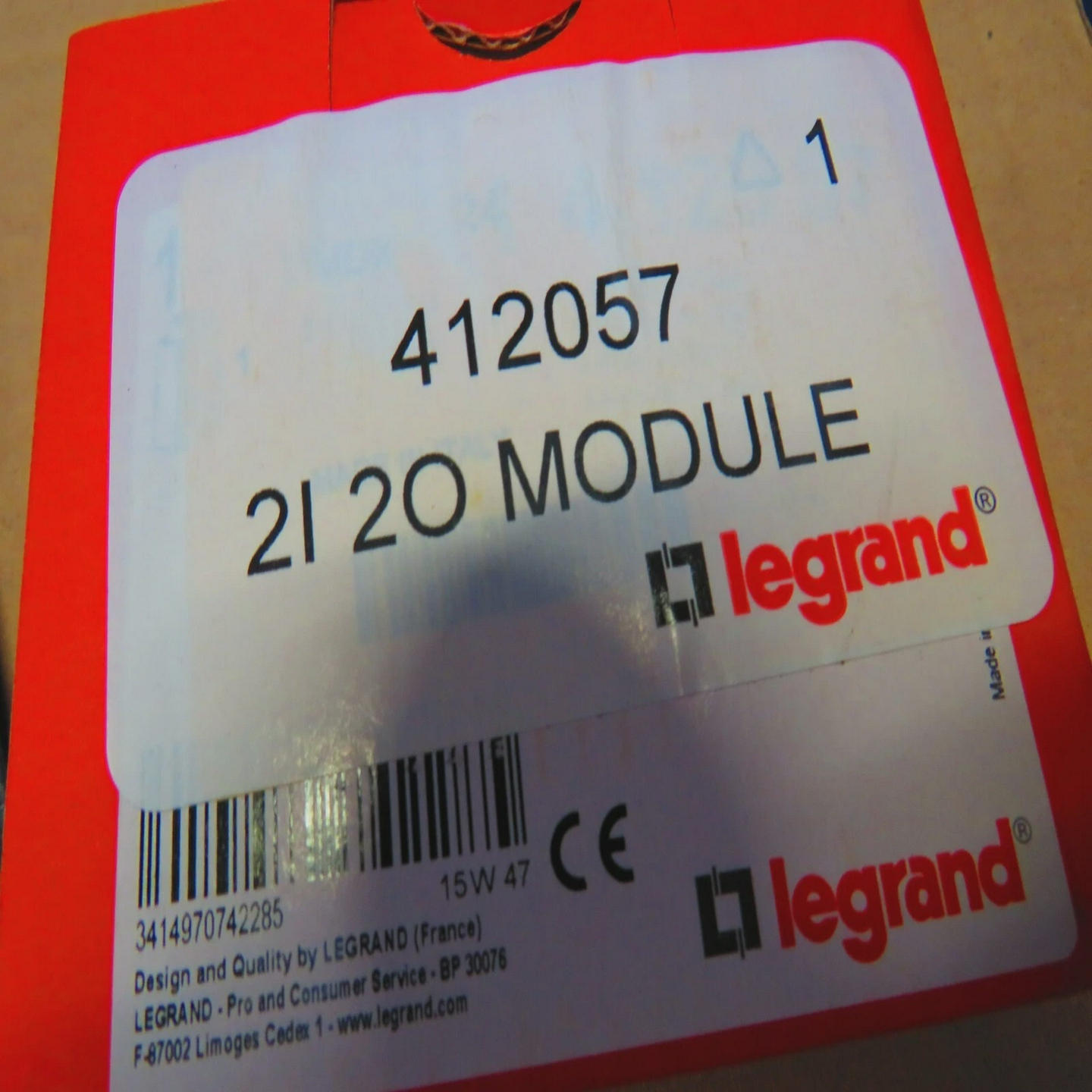 LEGRAND412057moduleforEMDX3Premium-2inputs/2outpu