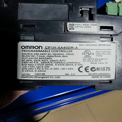 咨询-CP1H-XA40DR-A，实物图片，正常，功能包