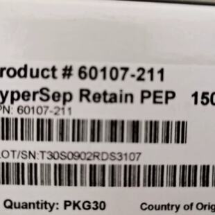 议价赛默飞 固相萃取柱 60107-211 Hypersep Retain  PEP 150mg