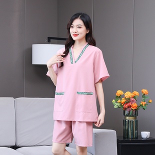 2024新款 桑拿服足疗店洗浴按摩浴衣郑之 贡麻汗蒸服女情侣大码 男款