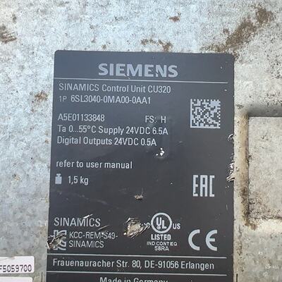 议价Sinamics Controller Cu3202Dp Model 6Sl3适用