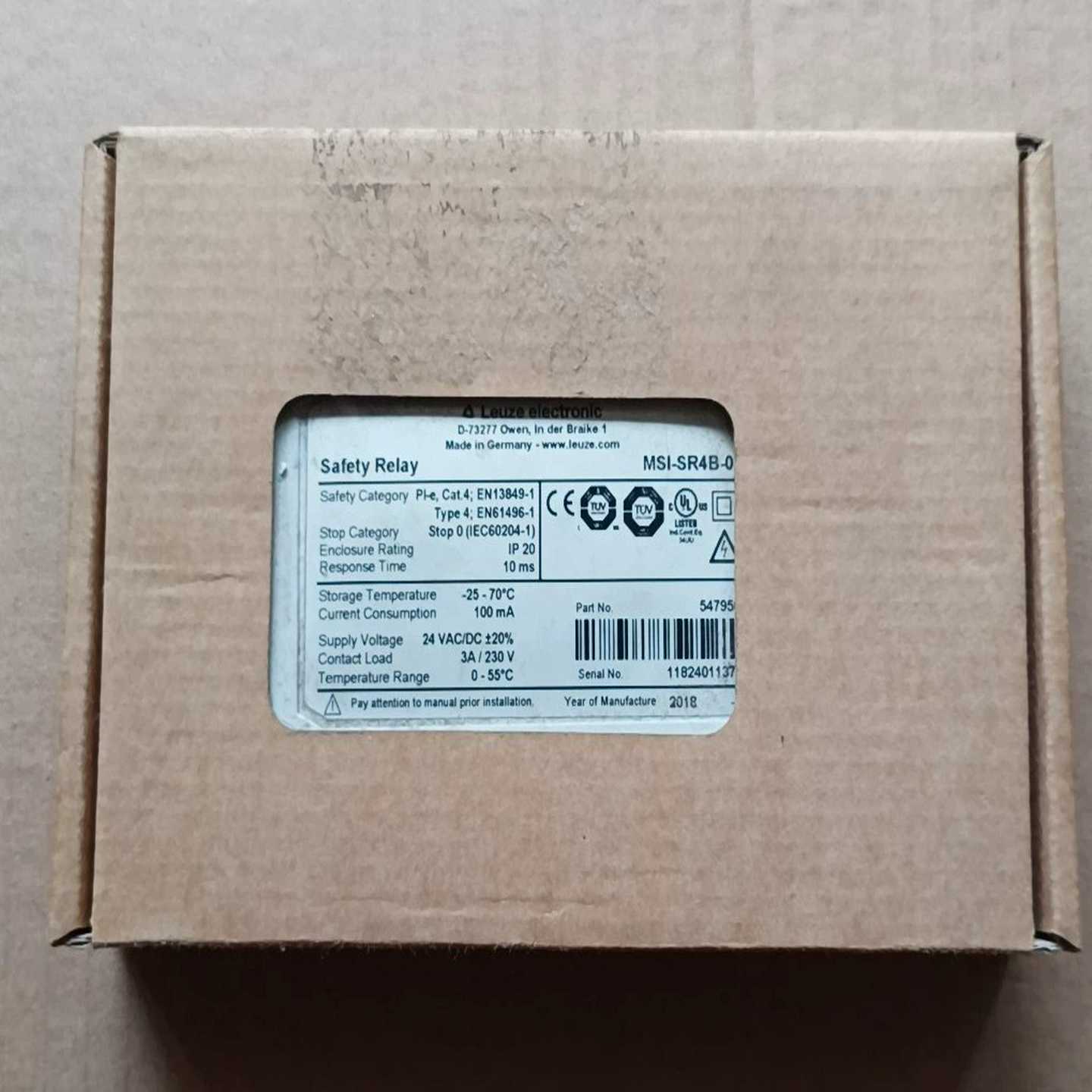 劳易测MSI-SR4B-01货号547950全新原装现货，