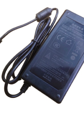 天财热敏票据打印机C230原装电源友创YC60-2402500圆口三针电源线