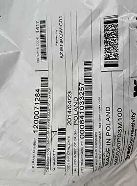 议价莫仕Woodhead接近开关传感器连接线1200询价