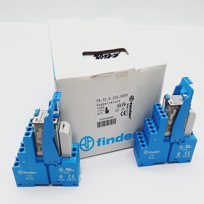2xFinder58.32.9.220.005010A250VRelaisbausteinKoppelrel
