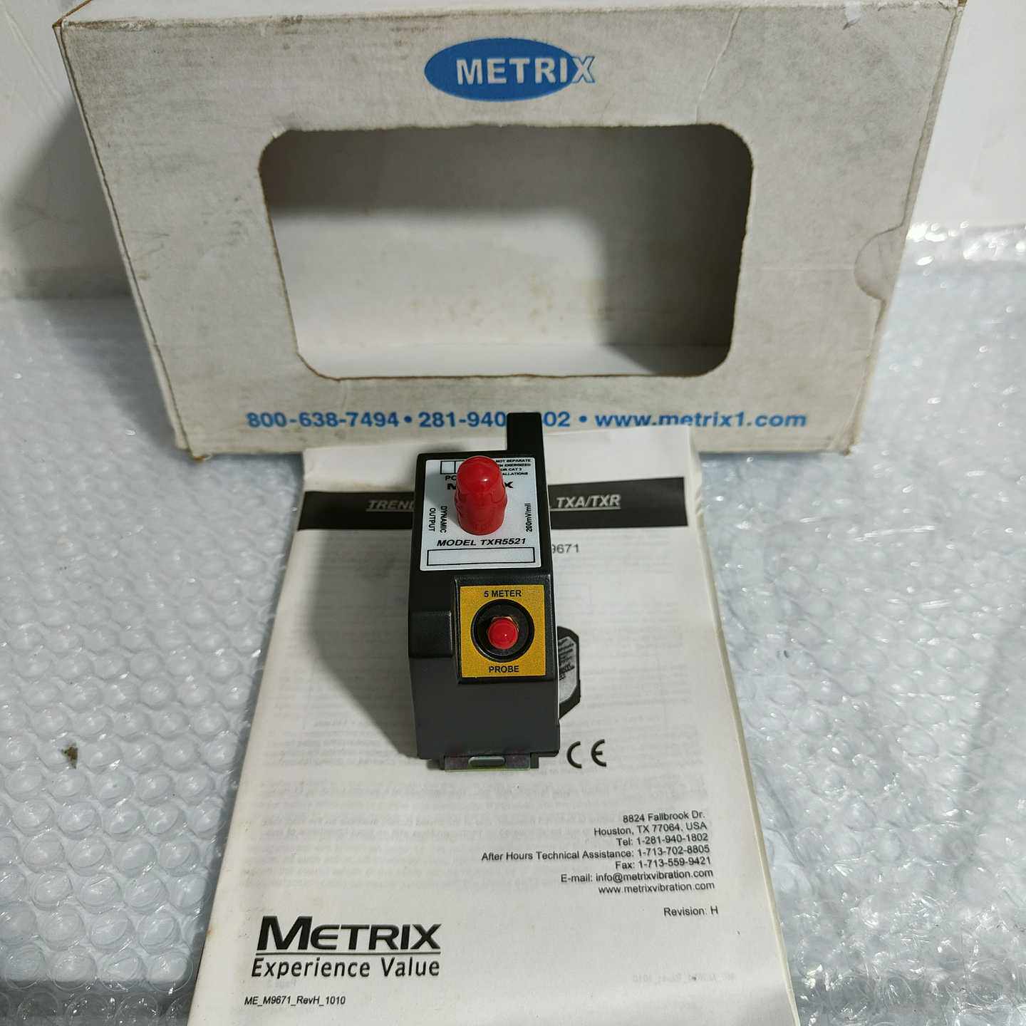 METRIX迈确震动变送器转速变送器TXR5521-72询价