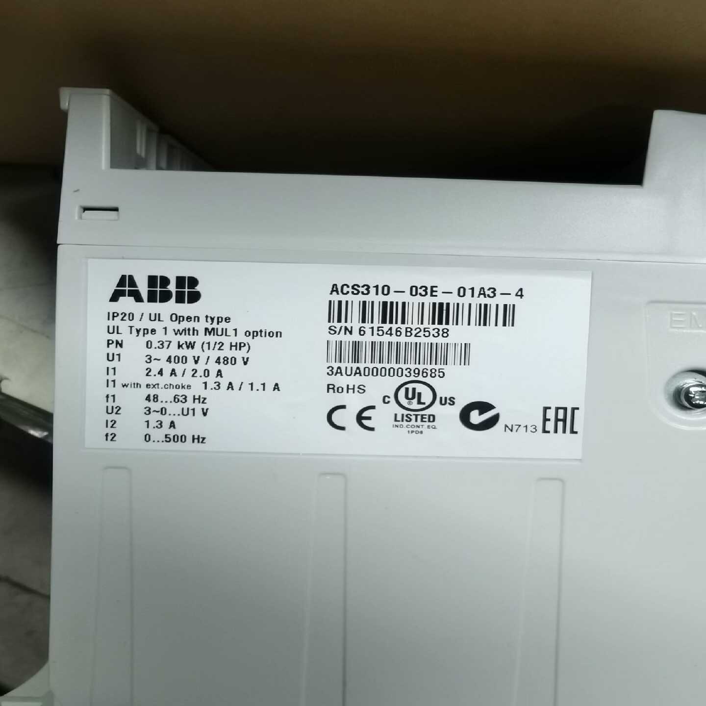 咨询-ABB变频器ACS310-03E-01A3-4