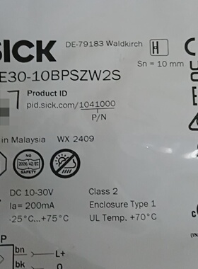 寻ISICK西克IME3010BPSZW2S接近开关马来西