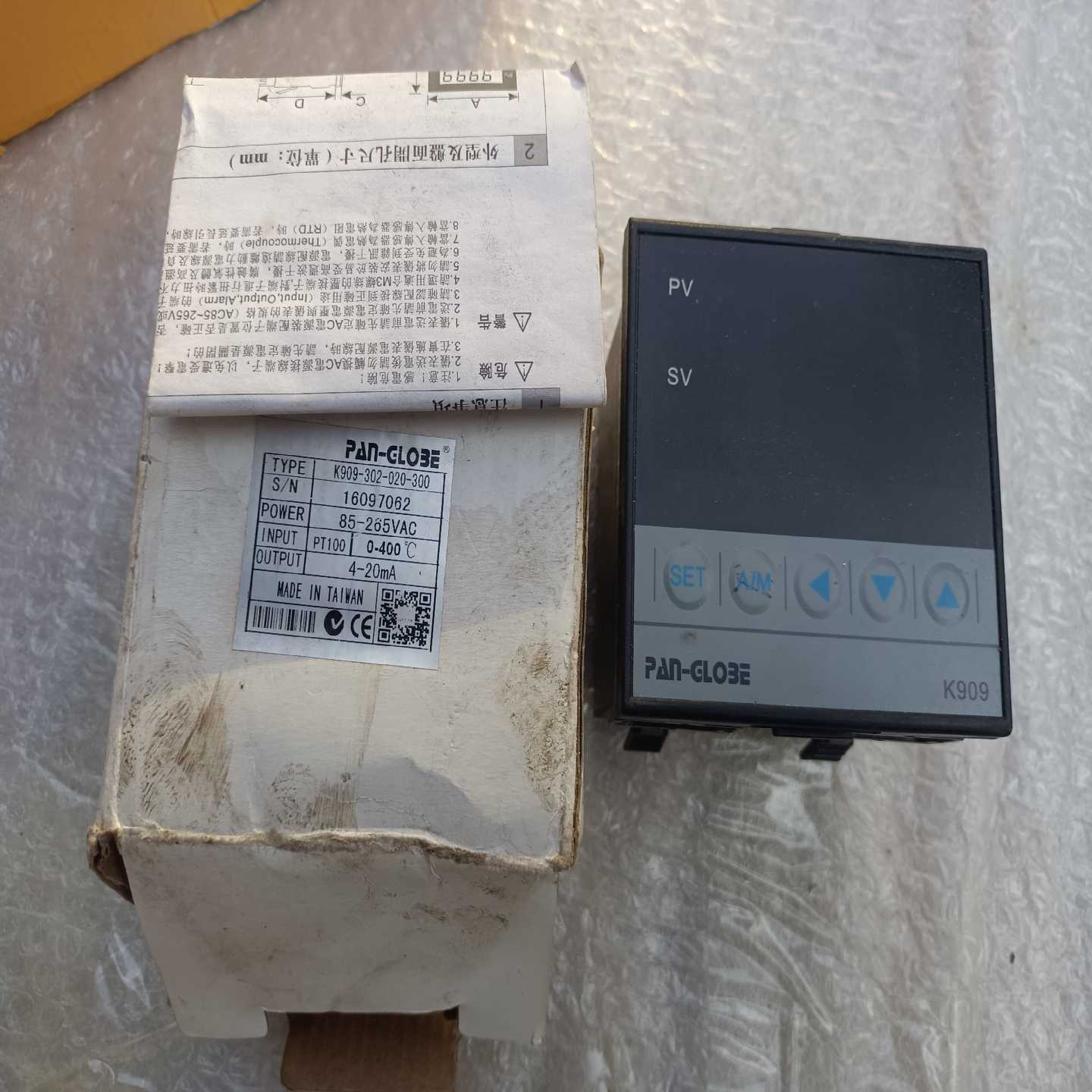 PAN-GLO3E泛达温控器K909-302-020-3询价