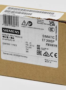 Siemens Simatic S7 ET200SP Analog IN6ES7 1346JD000CA16ES7134