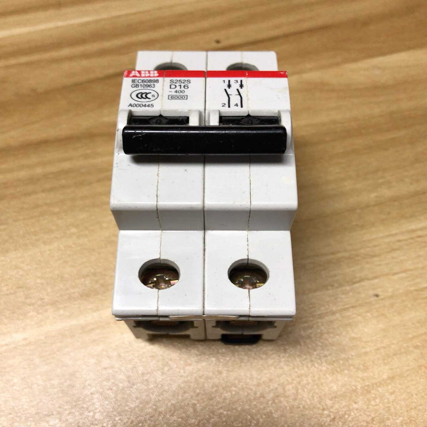 议价ABB空气开关S252SD1j6拆机2P16A现货/维修