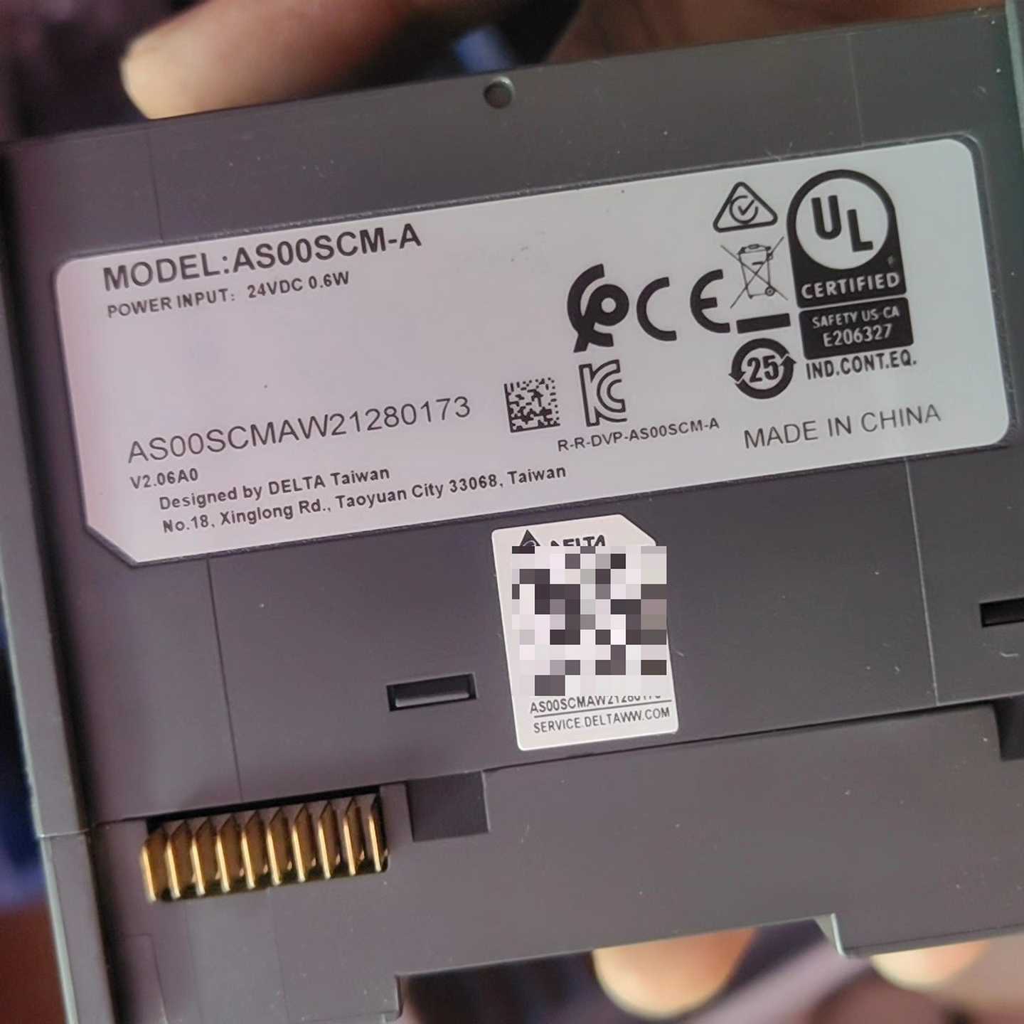 台达AS00SCM-A，年份新，配卡如图。两台询价