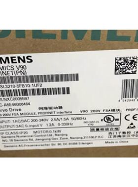 议价6SL32105FB101UF2西门子V90伺服驱动器0.1千瓦6SL3210-5FB10-