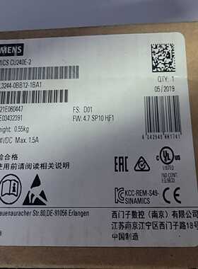 西门子SINAMICSCU240E-2控制单元6SL32