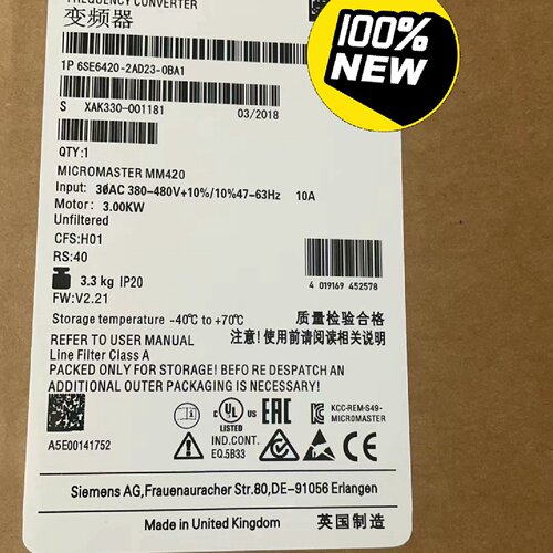 【询价】6SE6420-2AD23-0BA1MM420变频