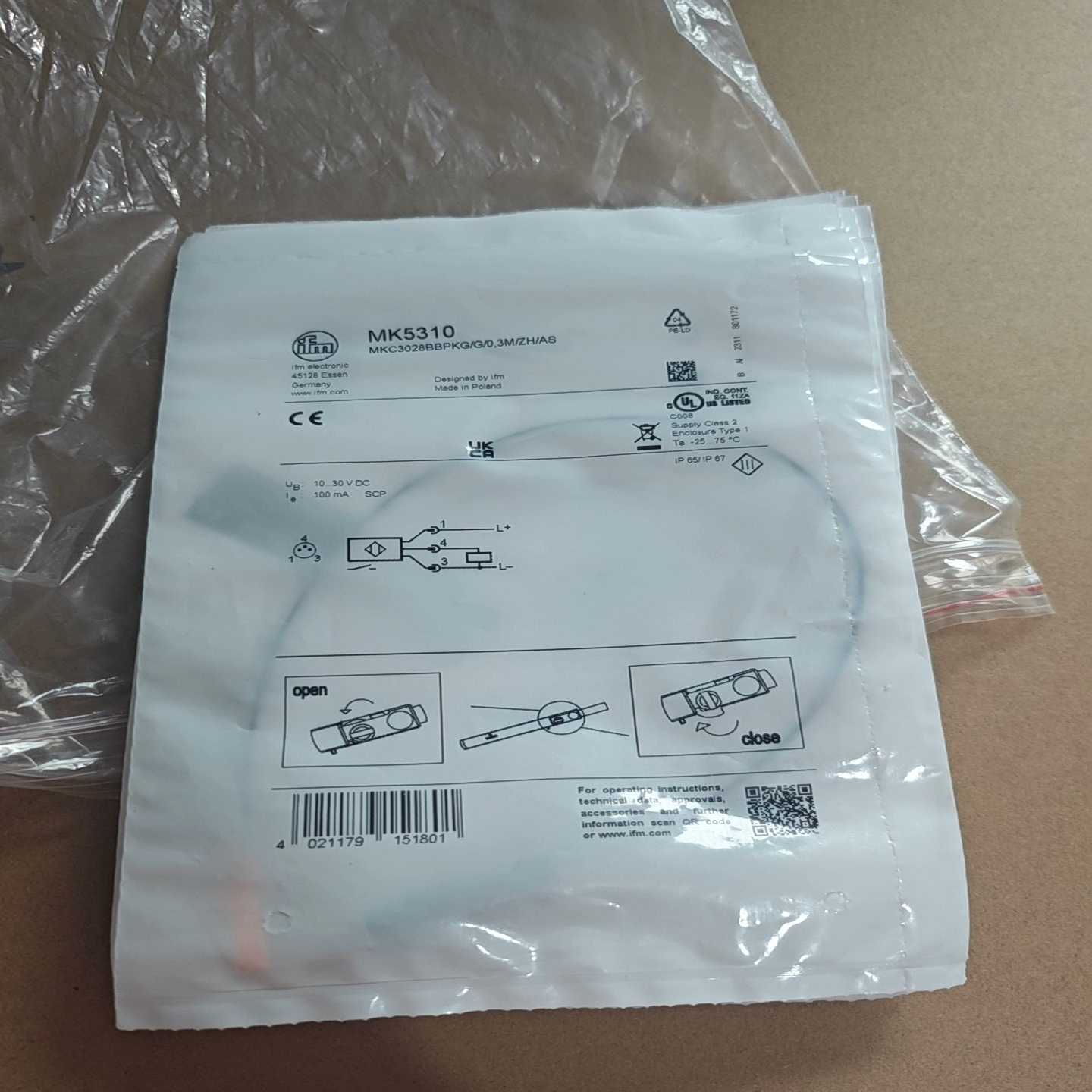 询价德国IFM易福门MK5310气缸磁性接近开关传感器M