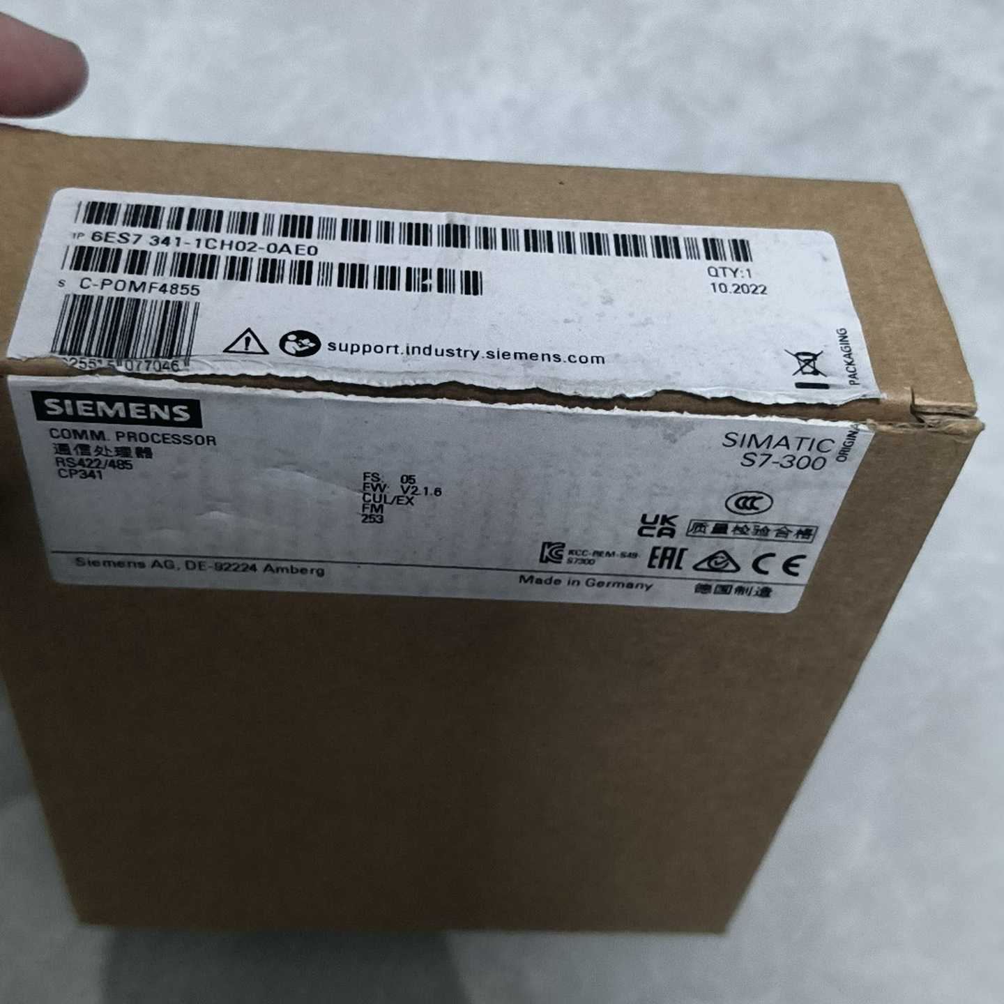 询价6ES7341-1CH02-0AE01台原装全新2022