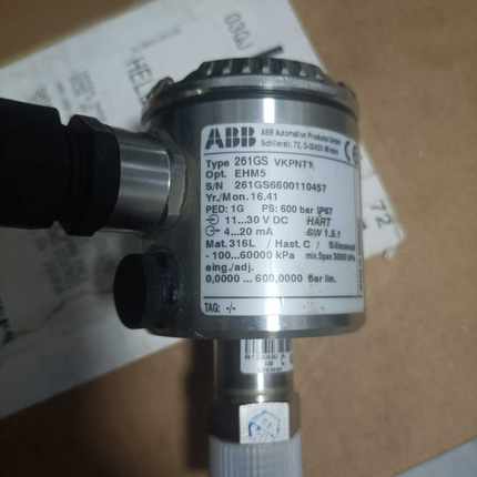 ABB压力传感器261GS-未使用，有划痕【博航商行】