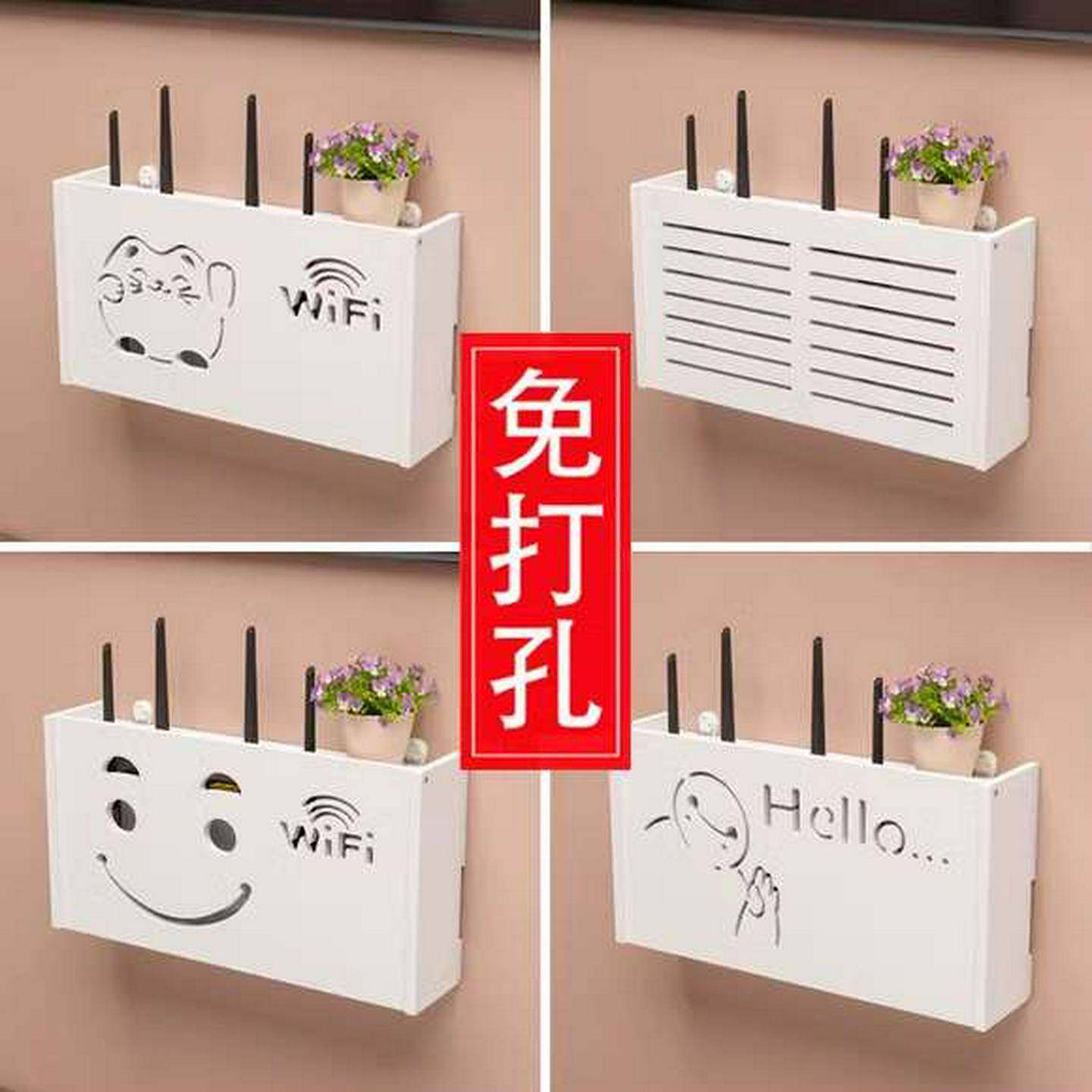 电视插座遮挡装饰盒遮丑神器变压器电线收纳盒藏线墙壁插头挡线盒