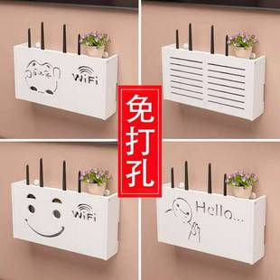 电视插座遮挡装饰盒遮丑神器变压器电线收纳盒藏线墙壁插头挡线盒