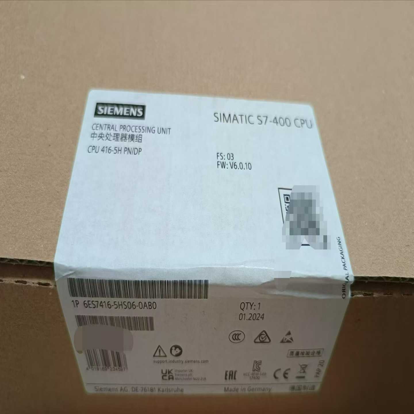 6ES7416-5HS06-0AB0，两块2024年的4~询价