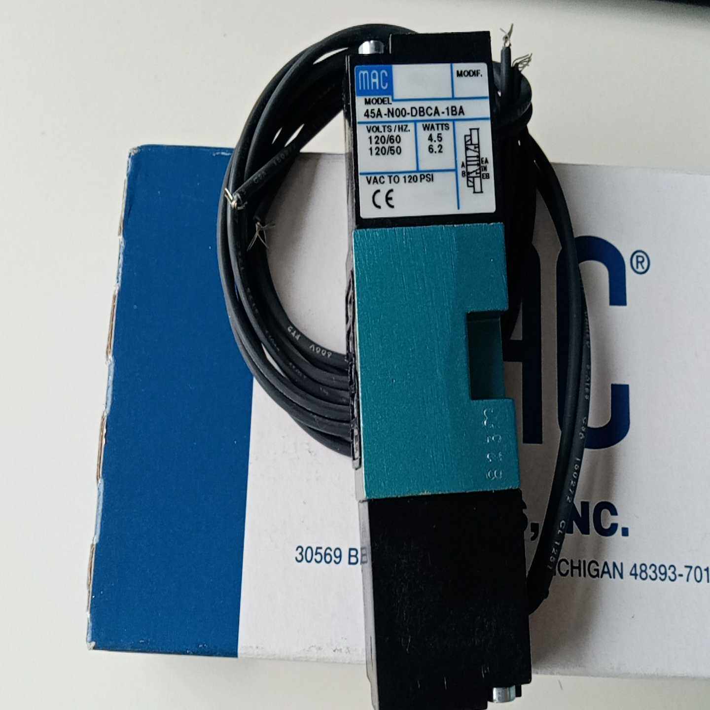 MAC电磁阀45A-N00-DBCA-1BA，正询价