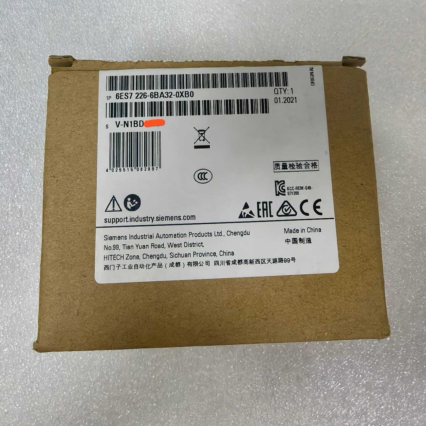 6ES7226-6BA32-0XB0西门子N年原装原