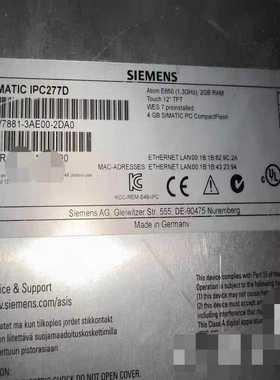 6AV7881-3AE00-2DA0，橙色新功能完好议价出--议价商品