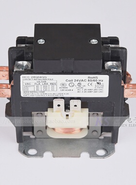 24V40A铝螺柱压线盒HCC-2XQ04GGULCSA高负载双极交流接触器