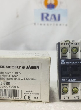 BENEDIKTJGERK310ND01接触器4KWAT400V200240V线圈5060HZ免运费