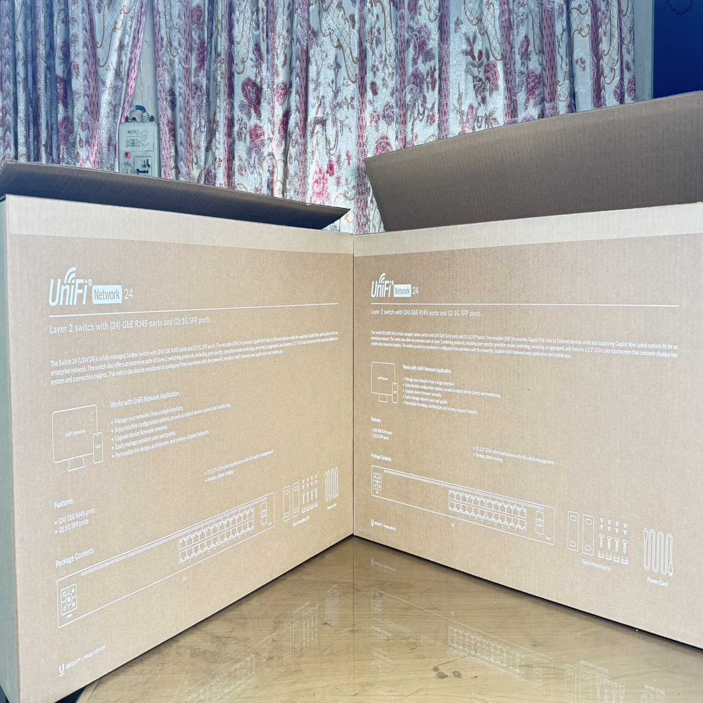 询价~UniFi USW-24型号USW-24，24个GbE RJ