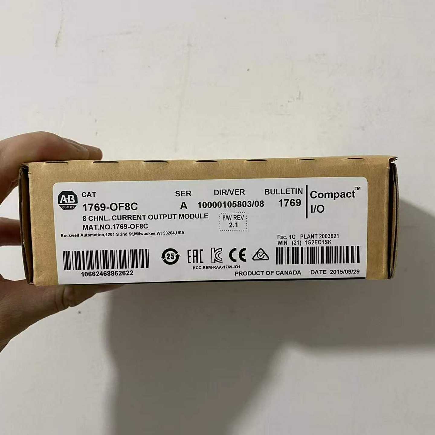 AB罗克韦尔1769-OF8V库存询价