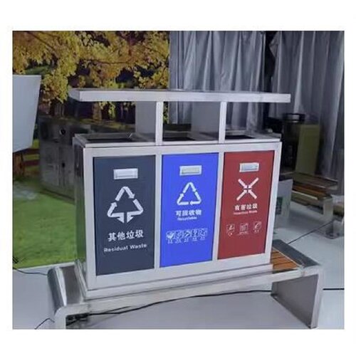 户外垃圾桶不锈钢公园景区分类垃圾箱小区街道室外垃圾果皮箱定制