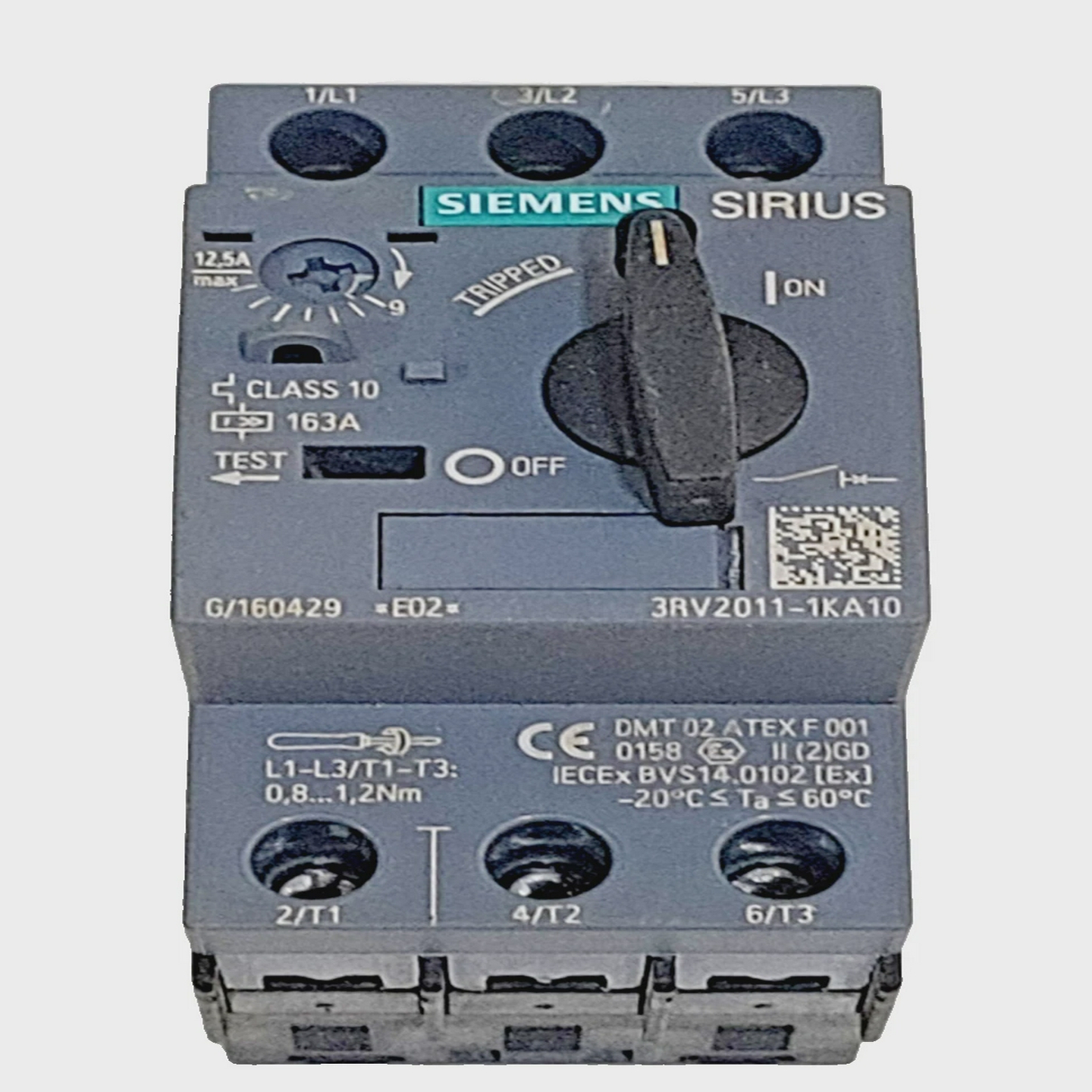 *无盒*西门子3RV2011-1KA10电机保护断路器9-12.5A