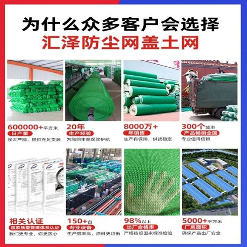 防尘网建筑工地绿网覆盖盖土网防尘网绿色施工环保盖土盖煤盖沙网