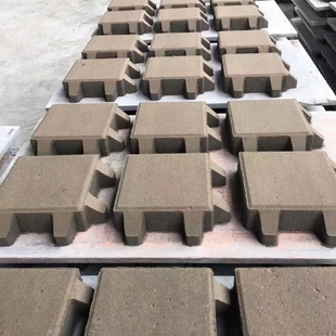 蟹脚砖植草砖八字砖井字草坪砖面包砖井字形植草砖绿化砖停车