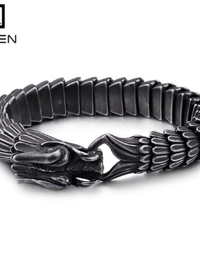 Zodiac Dragon Bracelet Dragon Scale Domineering Mens Bracele