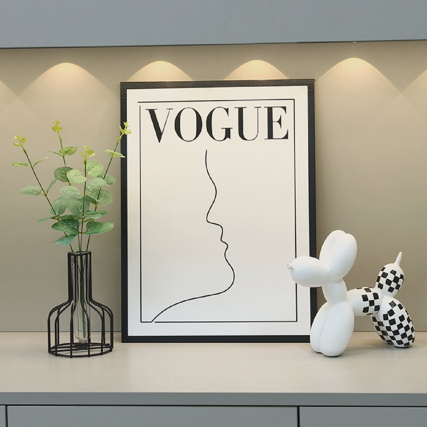 简约入户玄关装饰画摆件高级感软装客厅电视餐边柜桌面背景墙装饰