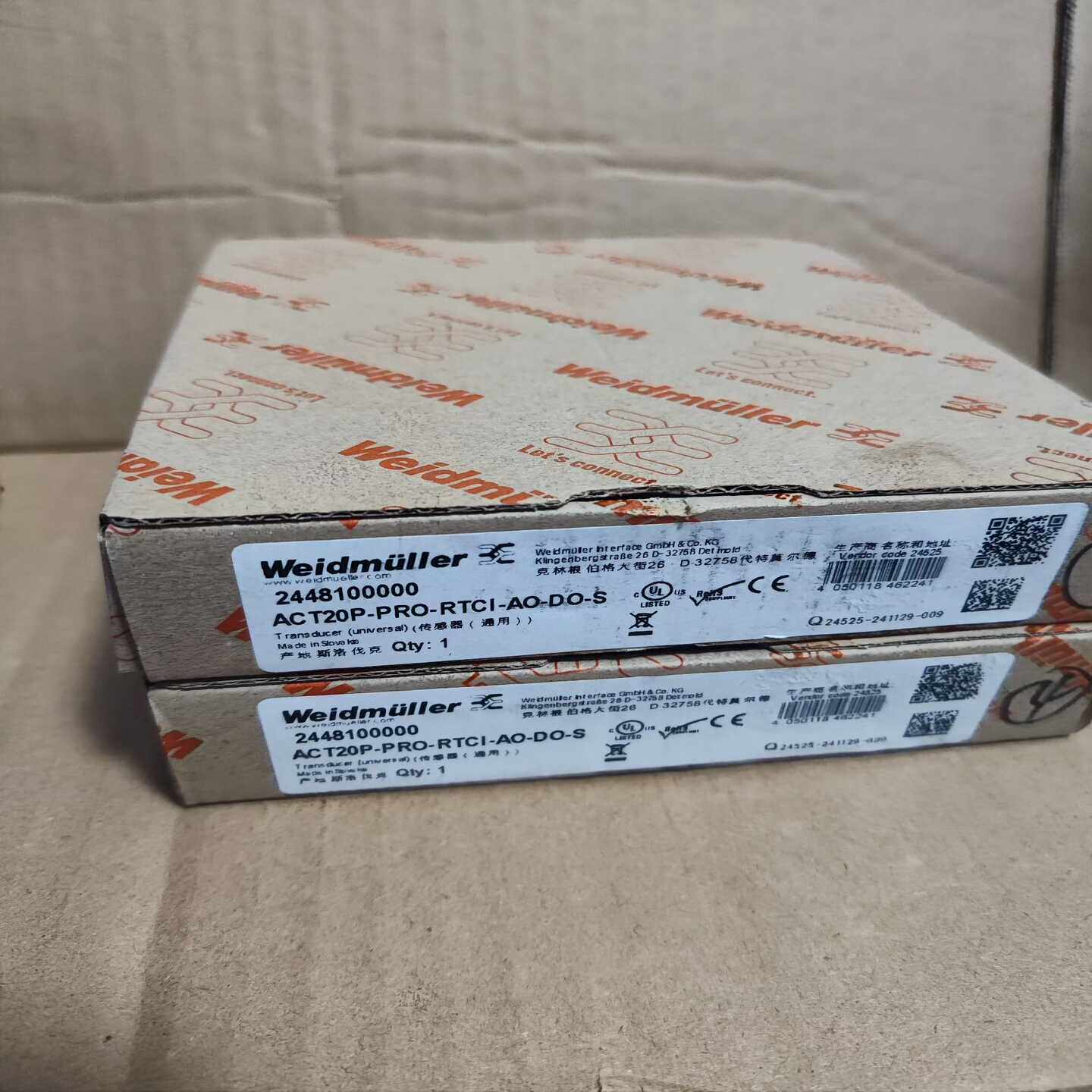 询价魏德米勒温度转换器ACT20P-PRO-RTCL-AO-DO